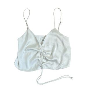 Wilfred (Aritzia) White Cinched Tank Top 🤍